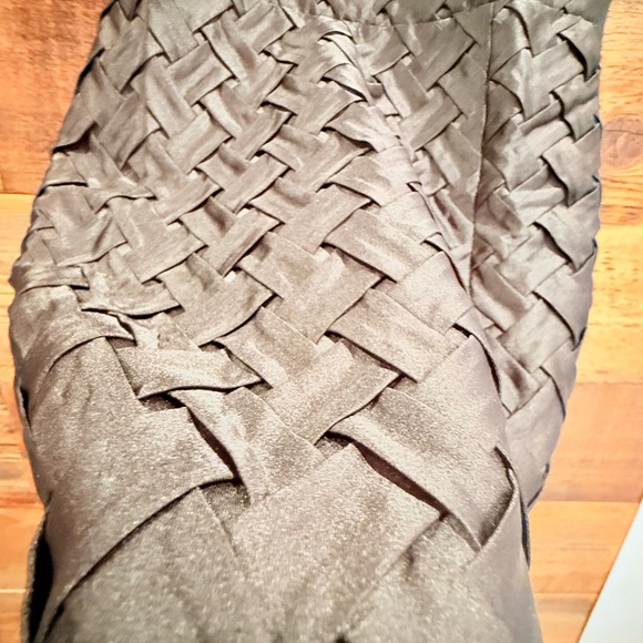 Amanda Uprichard ArelyBlack Pleated/Woven Strapless Mini Dress , NWT - Picture 7 of 13